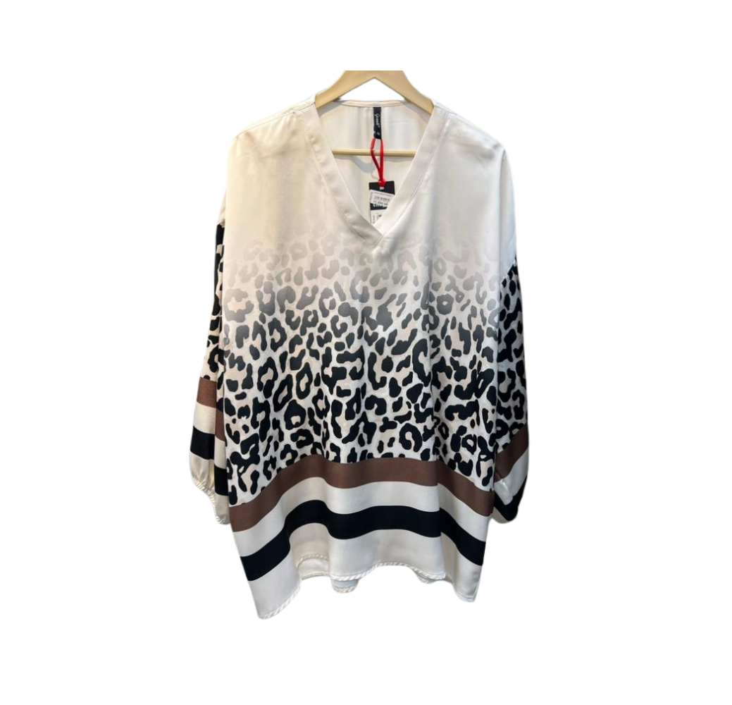 Chemise femme à motifs imprimé léopard