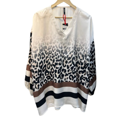 Chemise femme à motifs imprimé léopard