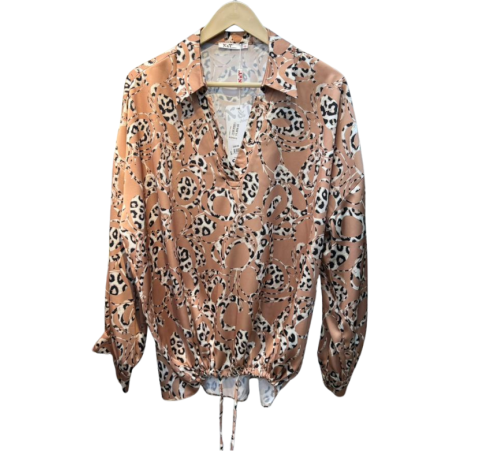 Chemise femme à motifs léopard