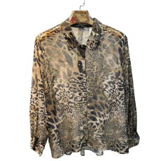 Chemise femme imprimé léopard