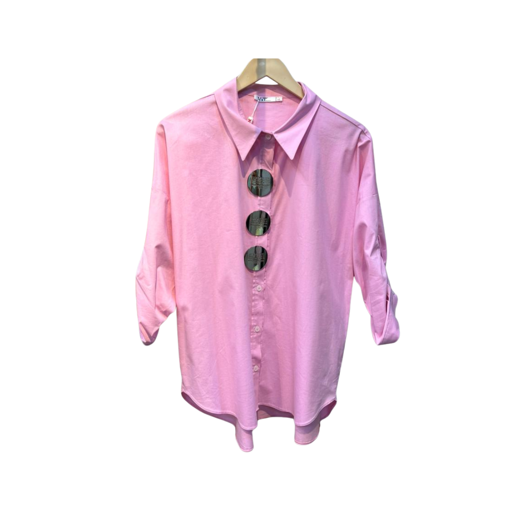 Chemise femme rose 