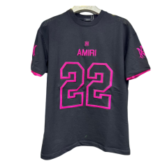 T-shirt Amiri tendance (rose / Noir)
