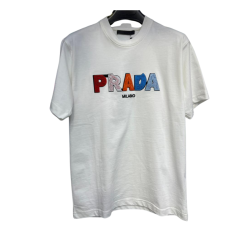 T-shirt homme basique PRADA BLANC 