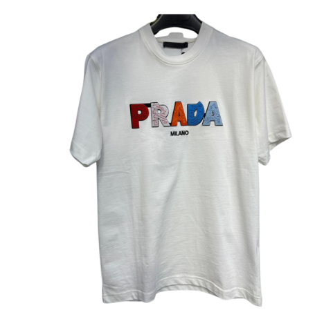 T-shirt homme basique PRADA BLANC 