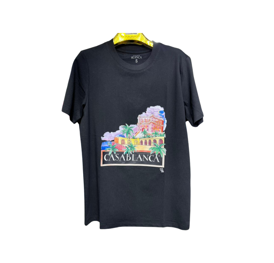 T-shirt Casablanca homme NOIR 
