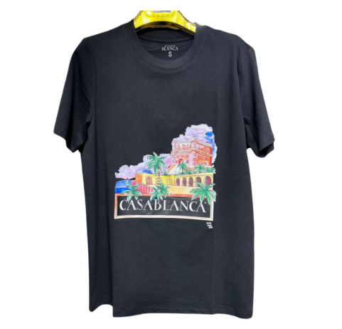 T-shirt Casablanca homme NOIR 