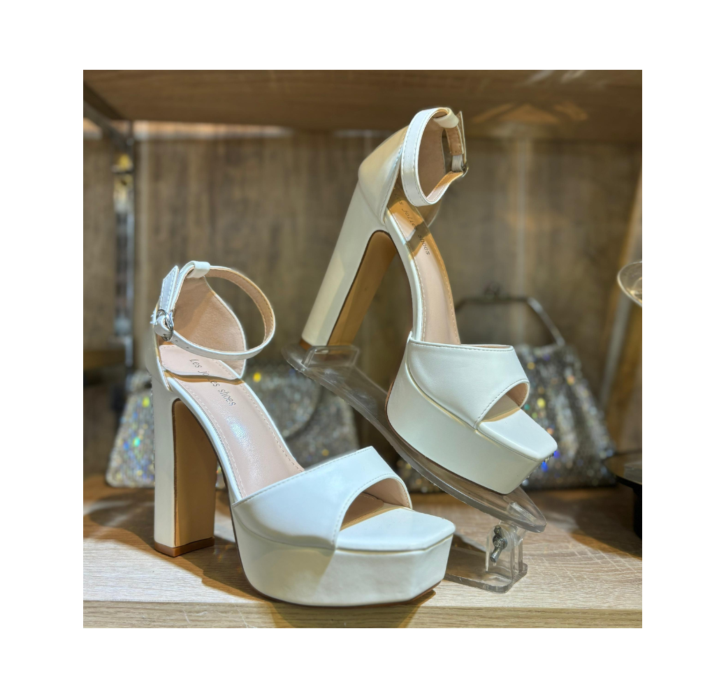 Sandales plateforme blanches Sandales plateforme blanches
