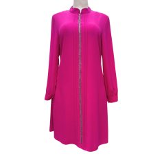 Liquette mi-longue rose avec strass