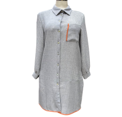 Liquette gris clair légère mi-longue