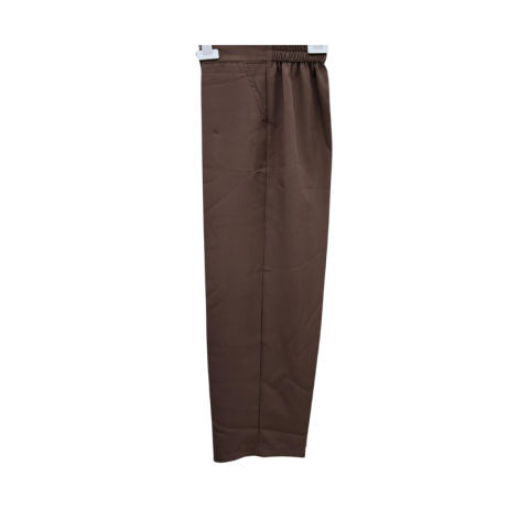 Pantalon classique large marron 