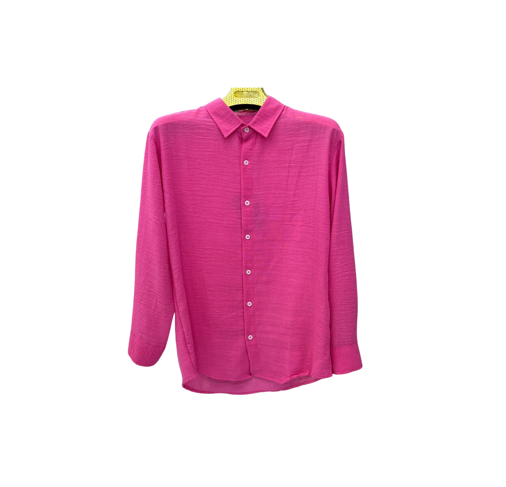 Chemise en lin rose Chemise en lin rose