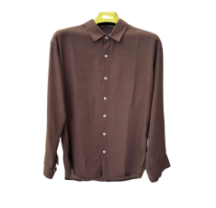Chemise en lin marron
