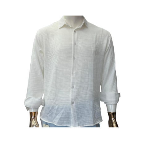 Chemise en lin blanche