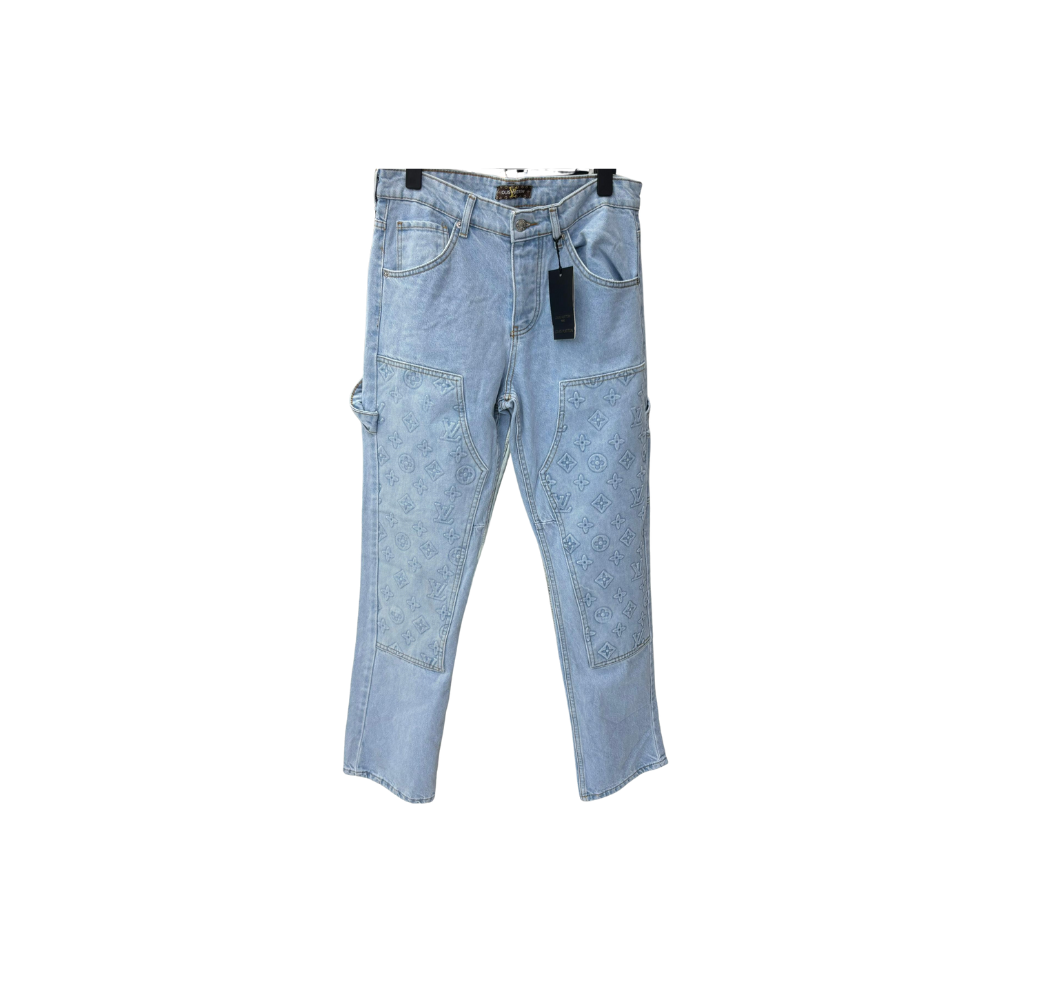Pantalon en jean LV bleu ciel Pantalon en jean LV bleu ciel