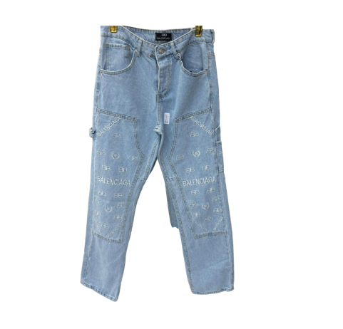 Pantalon en jean Balenciaga bleu ciel