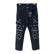 Pantalon en jean Balenciaga gris foncé
