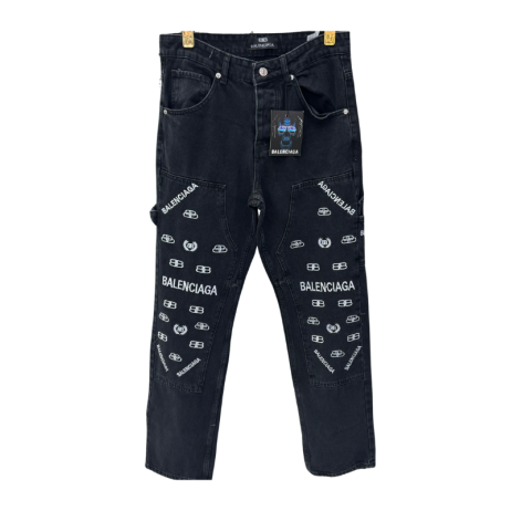 Pantalon en jean Balenciaga gris foncé