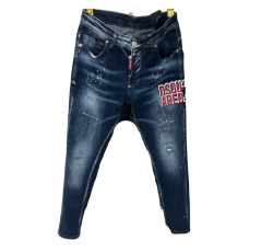 Pantalon en jean Dsquared bleu nuit décoloré