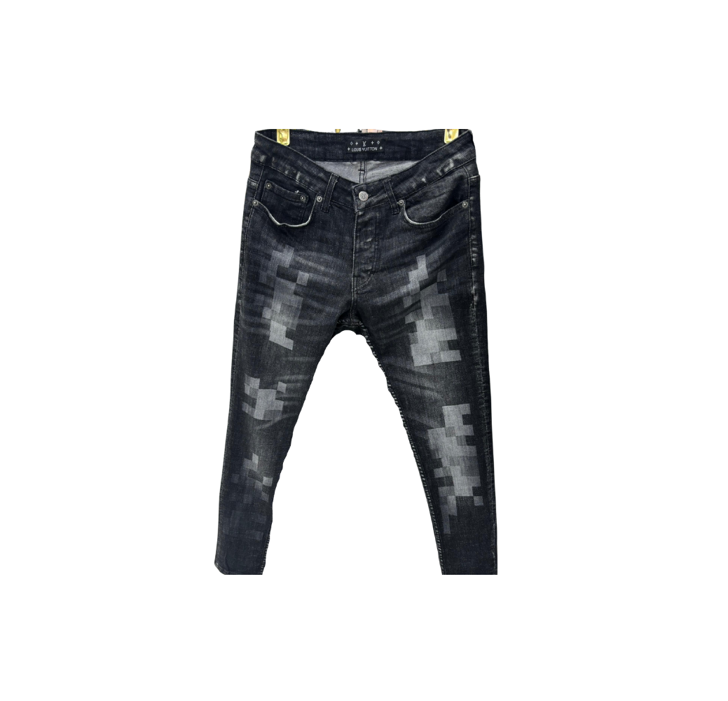 Pantalon en jean censored gris foncé Pantalon en jean censored gris foncé
