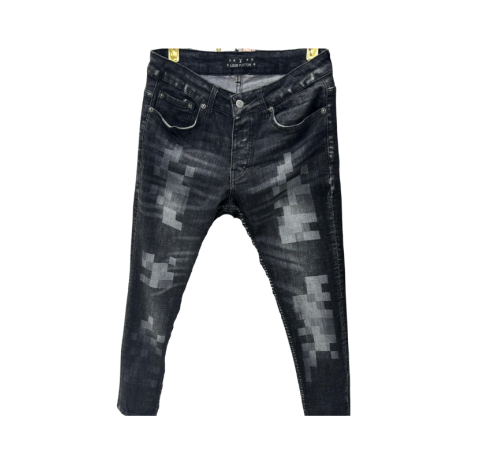Pantalon en jean censored gris foncé