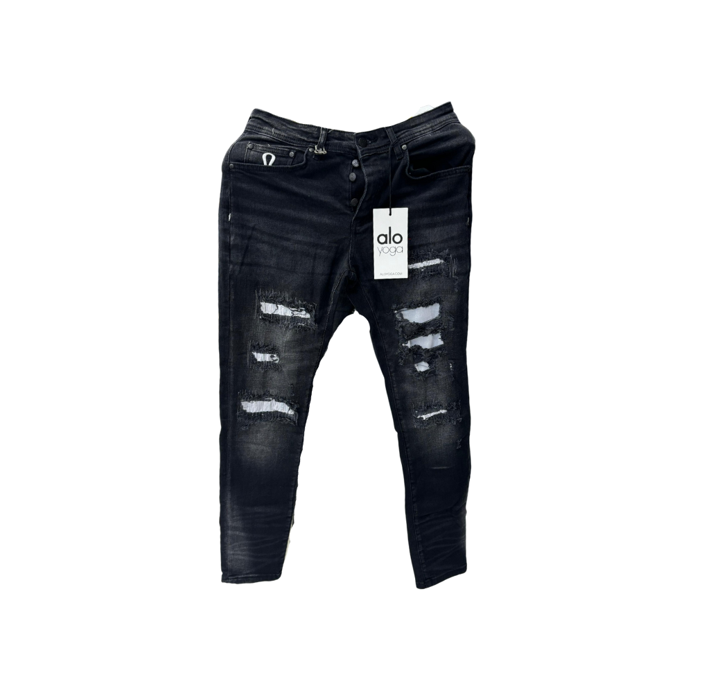  Pantalon en jean Alo yoga noir