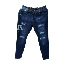 Pantalon en jean Amiri déchiré bleu nuit