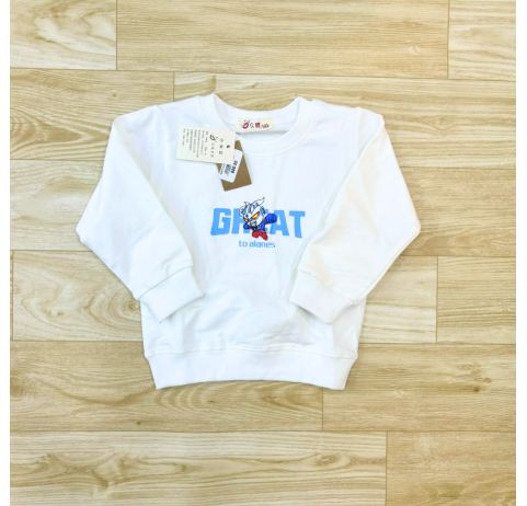 Pull garçon blanc