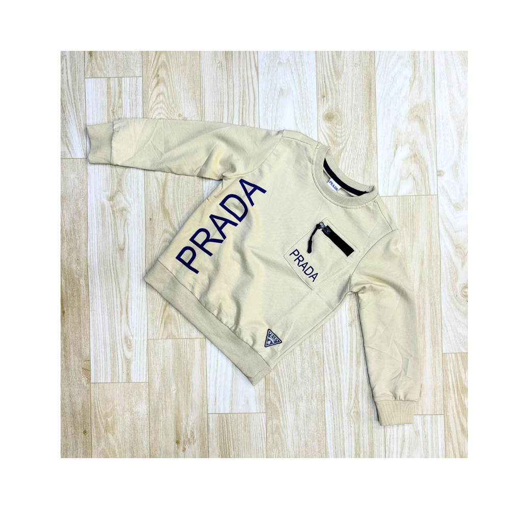 Pull garçon prada beige Pull garçon prada beige