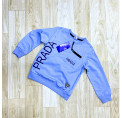 Pull garçon prada bleu