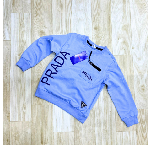 Pull garçon prada bleu