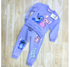 Ensemble fillette violet stitch