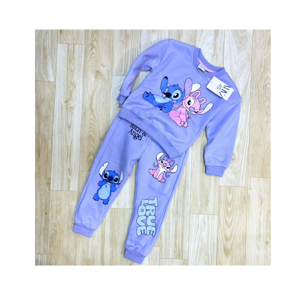 Ensemble fillette violet stitch Ensemble fillette violet stitch