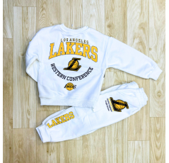 Ensemble garçon lakers blanc