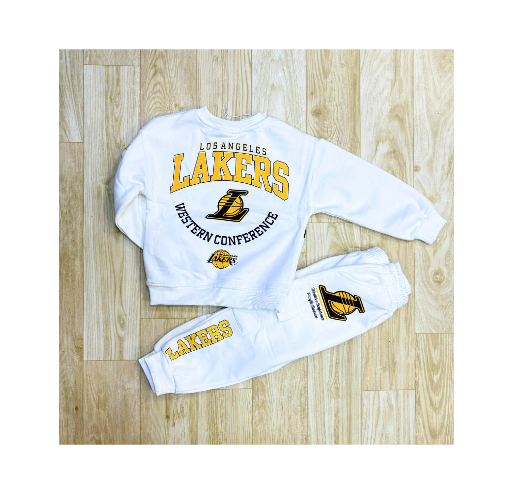 Ensemble garçon lakers blanc Ensemble garçon lakers blanc
