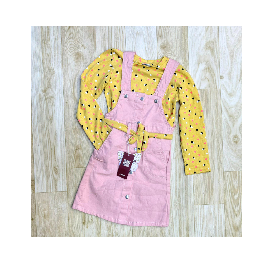 Combinaison jupe rose et jaune Combinaison jupe rose et jaune