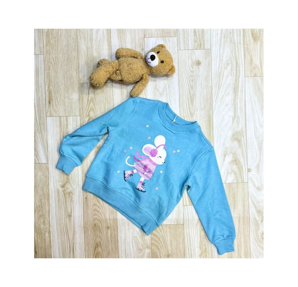 Pull d'hiver fille bleu Pull d'hiver fille bleu
