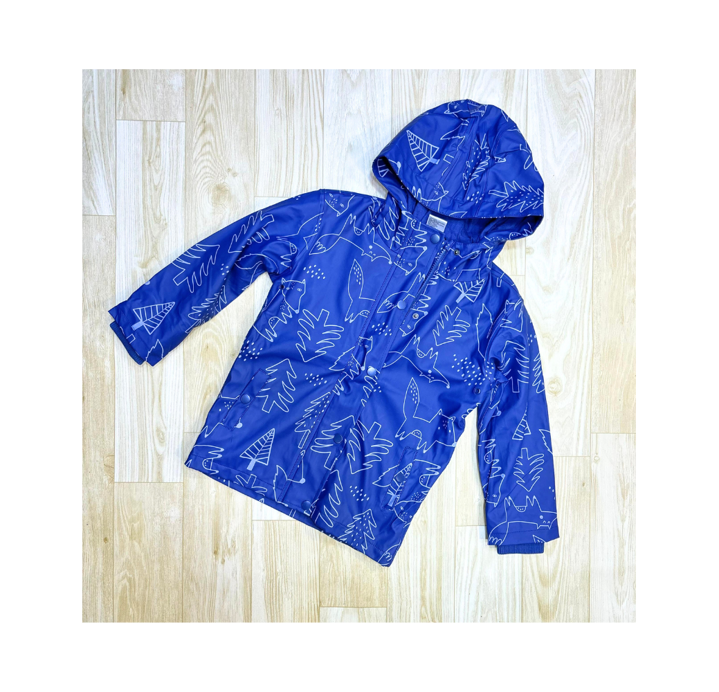 Veste imperméable a motifs bleu garçon Veste imperméable a motifs bleu garçon