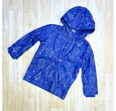 Veste imperméable a motifs bleu garçon 