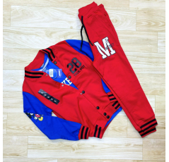 ensemble 3 pièces rouge