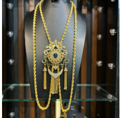 Parure traditionnelle « Kravache Boulhia » fabrication française Leon Paris rincé avec de l’or