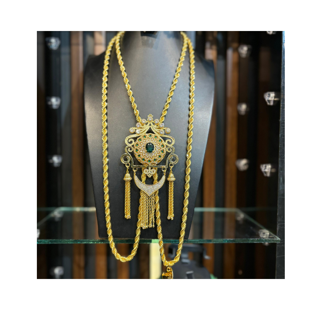 Parure traditionnelle « Kravache Boulhia » fabrication française Leon Paris rincé avec de l’or