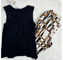 Pyjama haut sans manches et pantalon