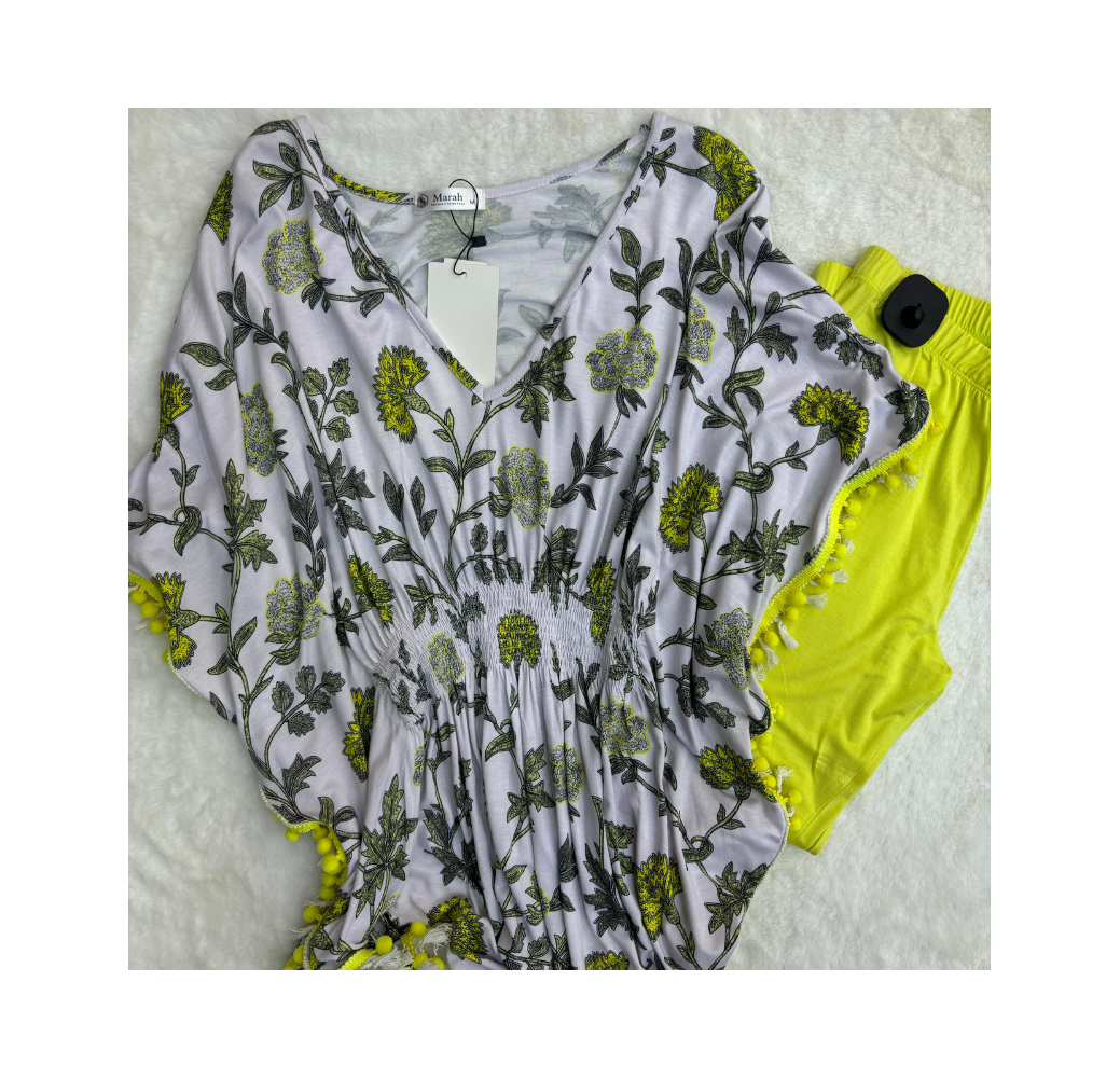 Pyjama haut imprimé et pantalon jaune Pyjama haut imprimé et pantalon jaune
