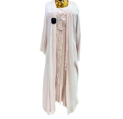 Nuisette d’allaitement robe et kimono rose