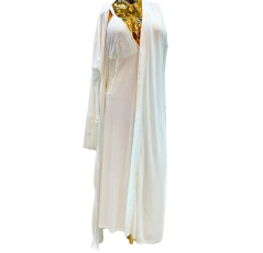 Nuisette d’allaitement robe et kimono blanc