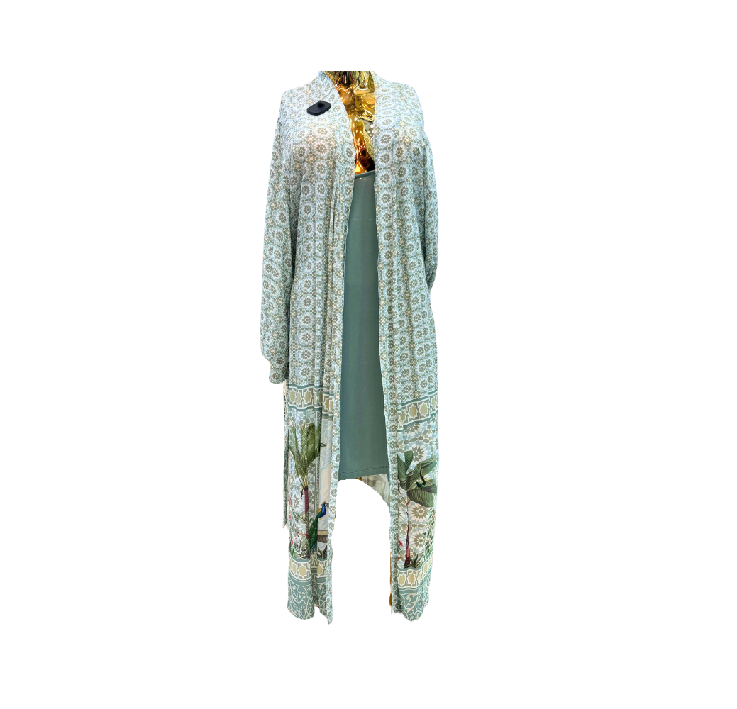 Nuisette d’allaitement deux pièces robe et kimono Nuisette d’allaitement deux pièces robe et kimono