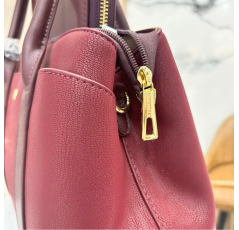 Sac à main femme grenat avec pochette