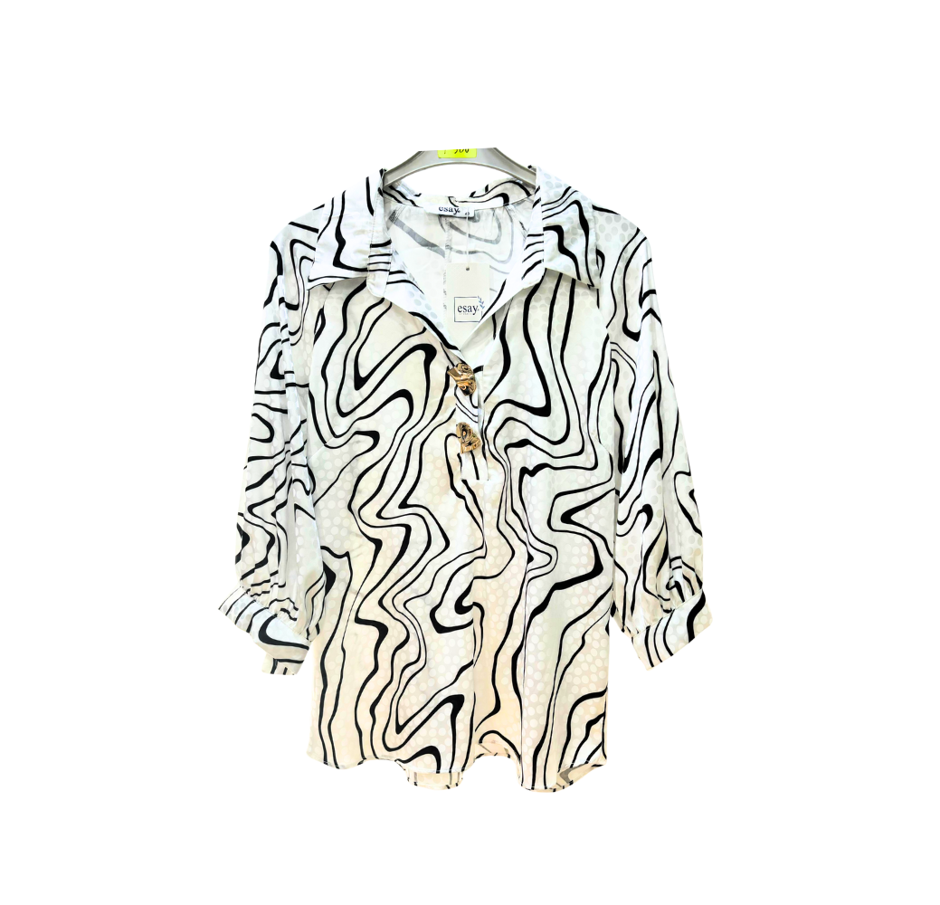 Chemise a raillures femme