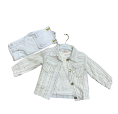 Set 3 pièces : pantalon, veste et haut