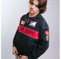 Racing Jacket Ferrari Homme Black – Kick Sneakers